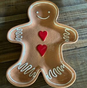 Pottery Barn Gingerbread Man Platter! BNIB
